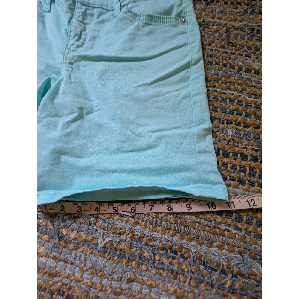 Mint Green Bermuda Shorts 8 Pastel Coastal Preppy Summer Stretch - Picture 5 of 10